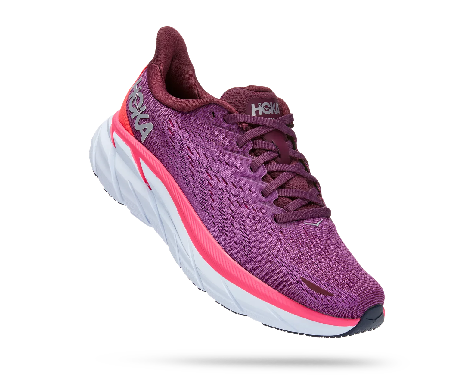 HOKA Women's Clifton 8 Purple/Red