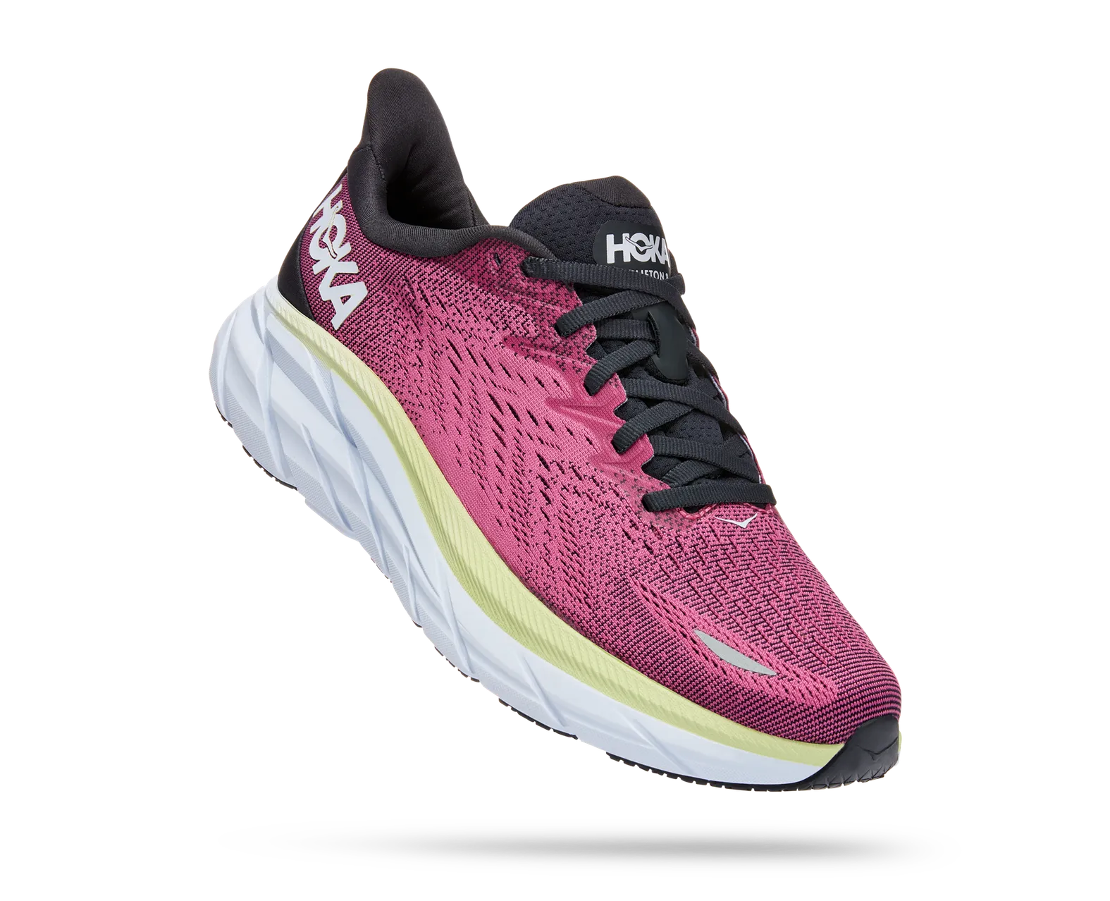 HOKA W. CLIFTON 8 WIDE BLUE GRAPH/IBIS ROSE