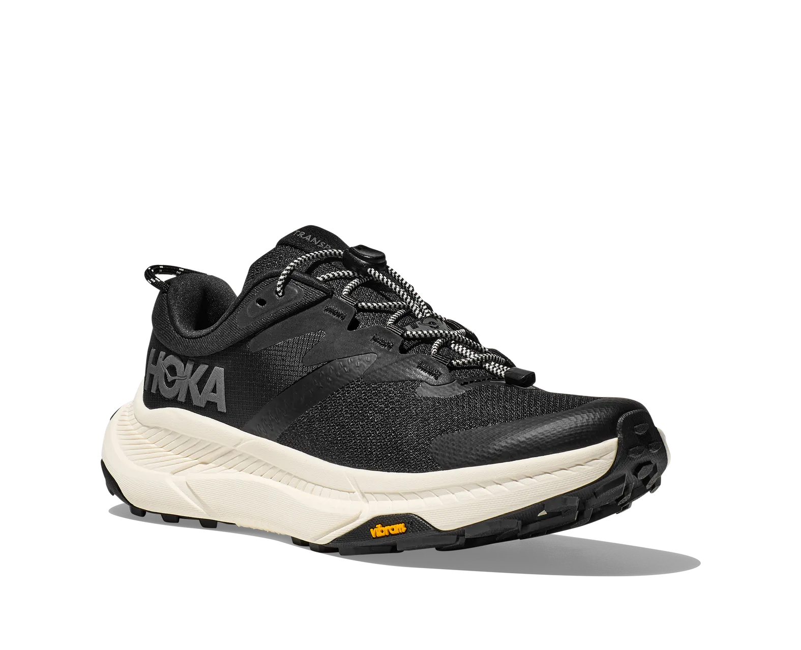 HOKA Men's TRANSPORT BLACK/ALABASTER