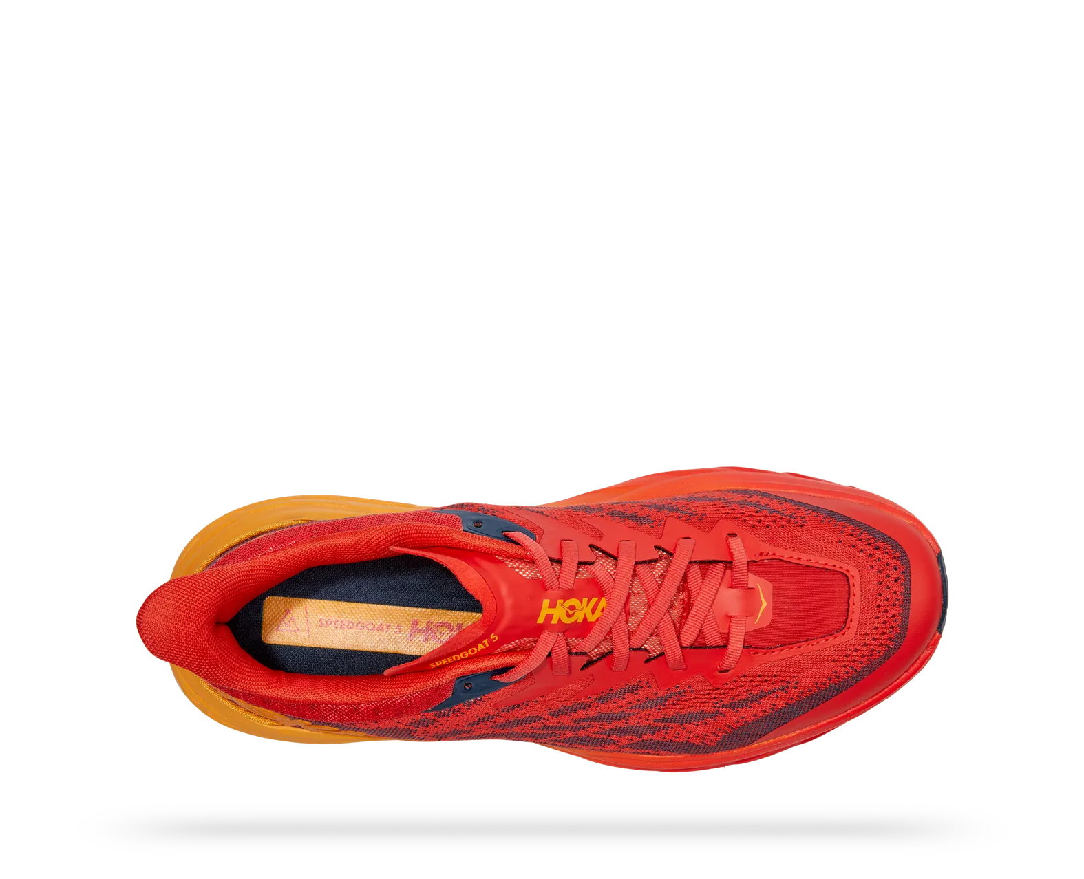 HOKA Speedgoat 5 Shoes Mens 12.5 Fiesta/Radiant Yellow Trail Running Sneakers Hoka Men main image 2