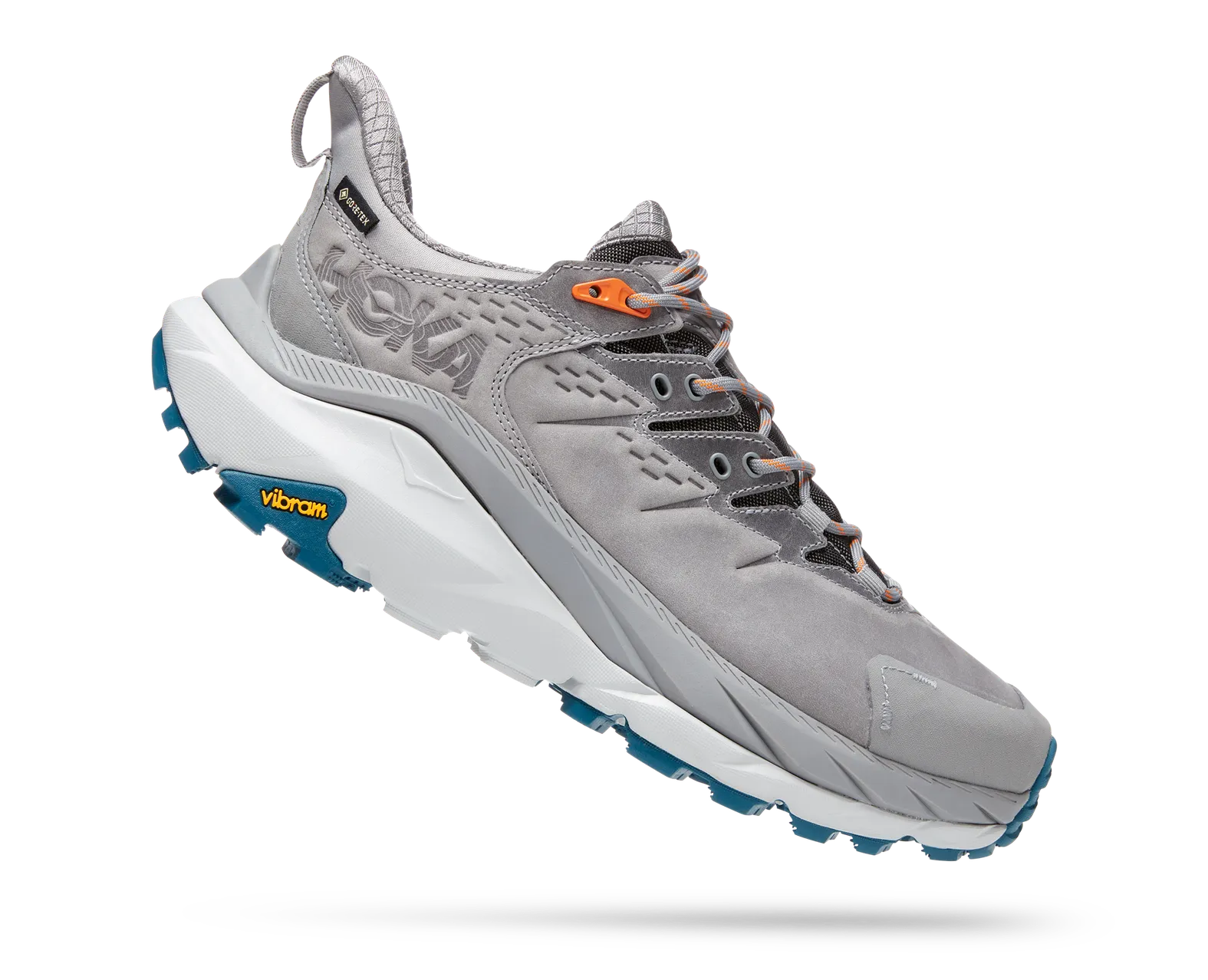HOKA Men's KAHA 2 LOW GTX SHARKSKIN / BLUE CORAL