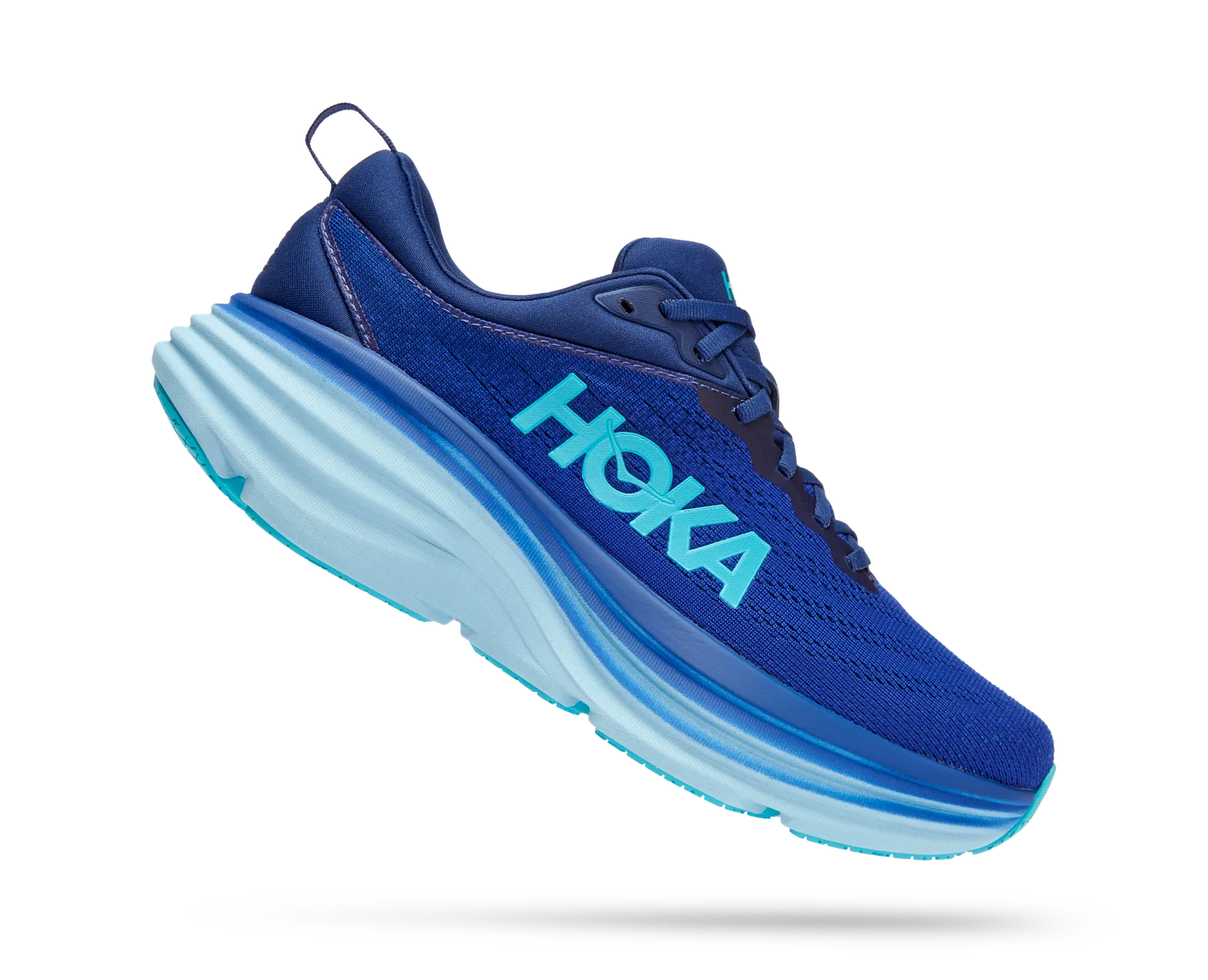Hoka One One Bondi 8 Men\'s Size 8 D Blue Athletic Running Sneakers No Box Hoka One One Bondi 8 - Mens Bellwether Blue/Bluing main image 3