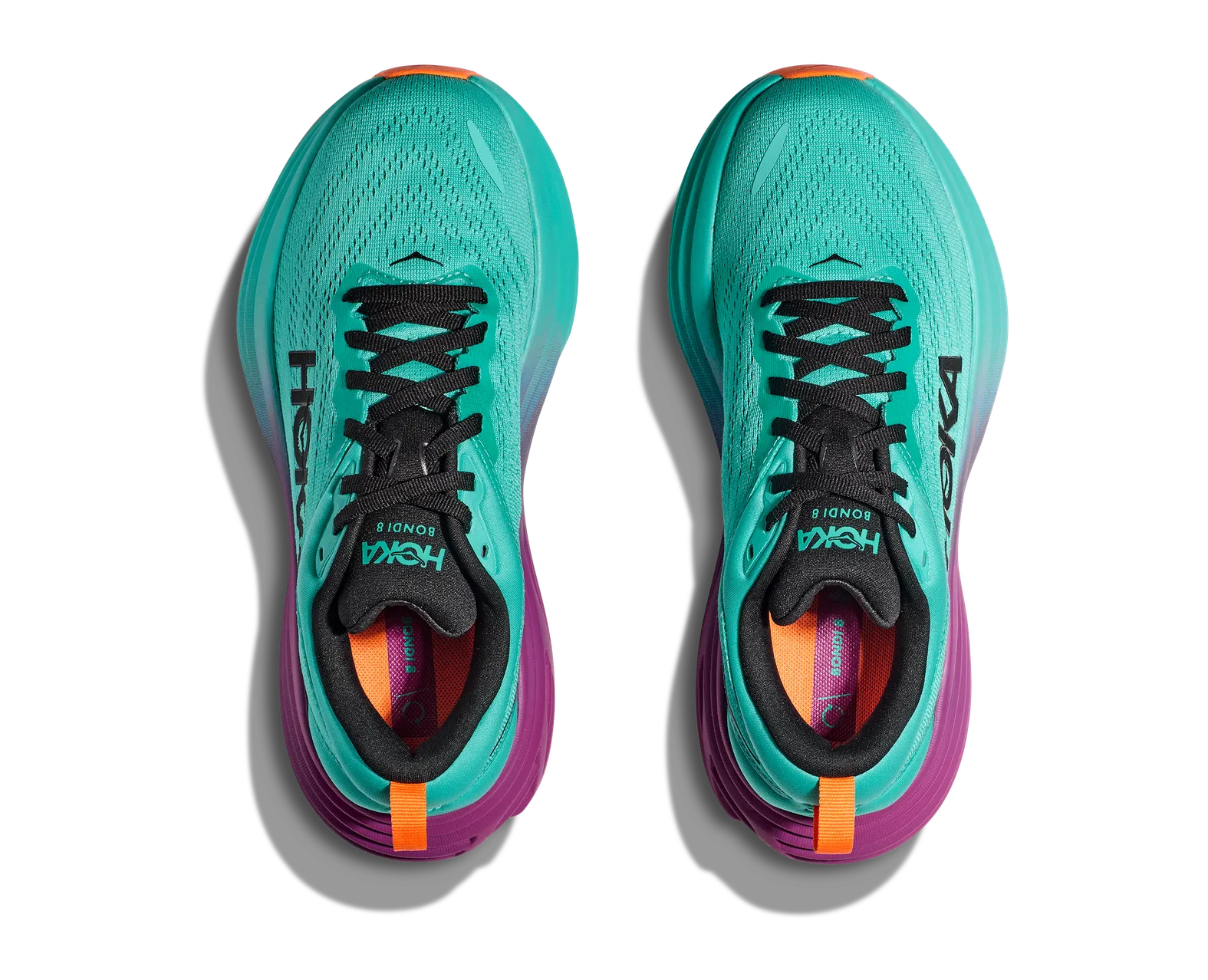 Hoka Men\'s Bondi 8 Running Shoes - Blue and Teal HOKA Men main image 3