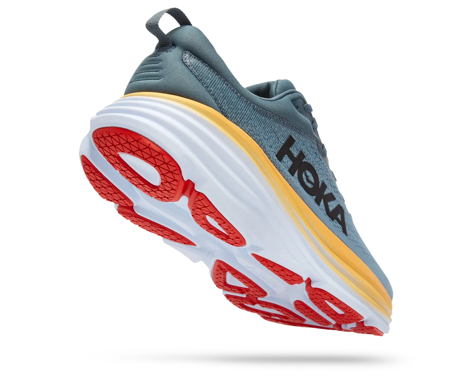 Hoka Men\'s Bondi 8 Running Shoe Sneakers in Goblin Blue/Mountain Spring Size 11 HOKA BONDI 8 MEN main image 4