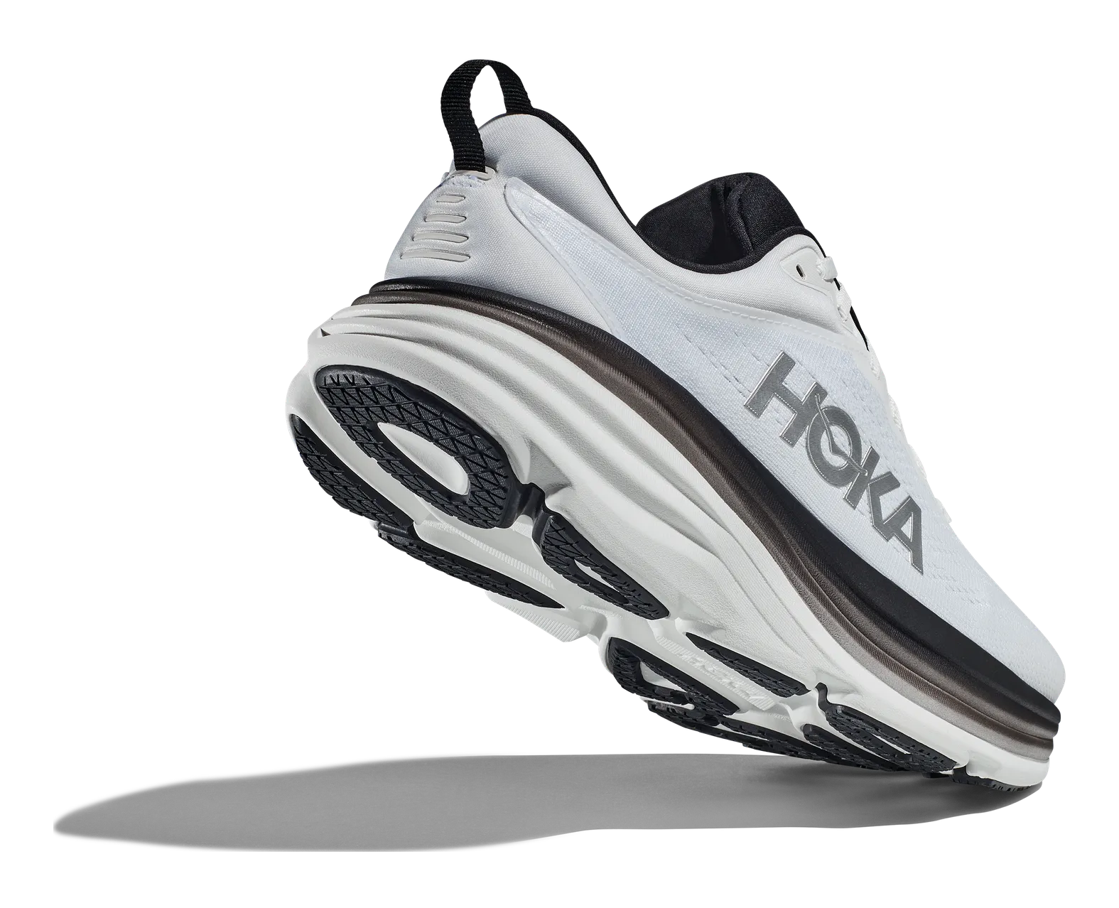HOKA Men's Bondi 8 WHITE/BLACK