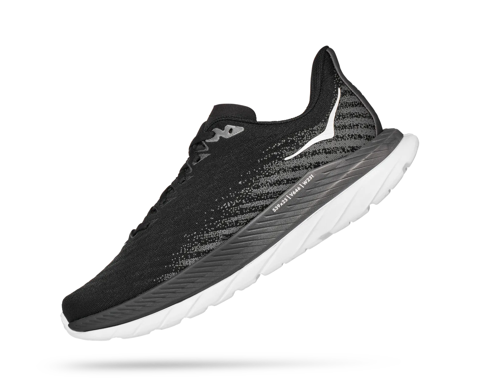 Mens HOKA Mach 5 - Black/Castlerock - Goodmiles Running Company
