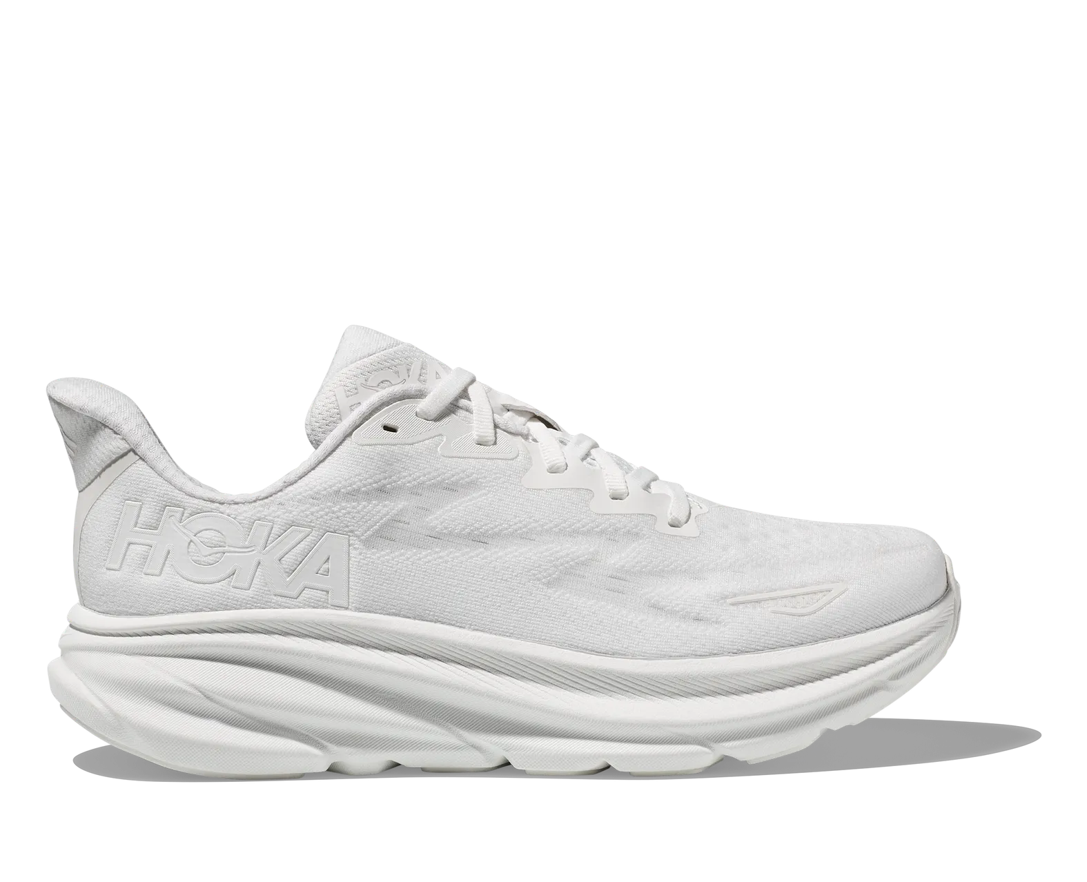 HOKA CLIFTON 9 スニーカー ホワイト23.5cm HOKA Men's Clifton 9 WHITE / WHITE