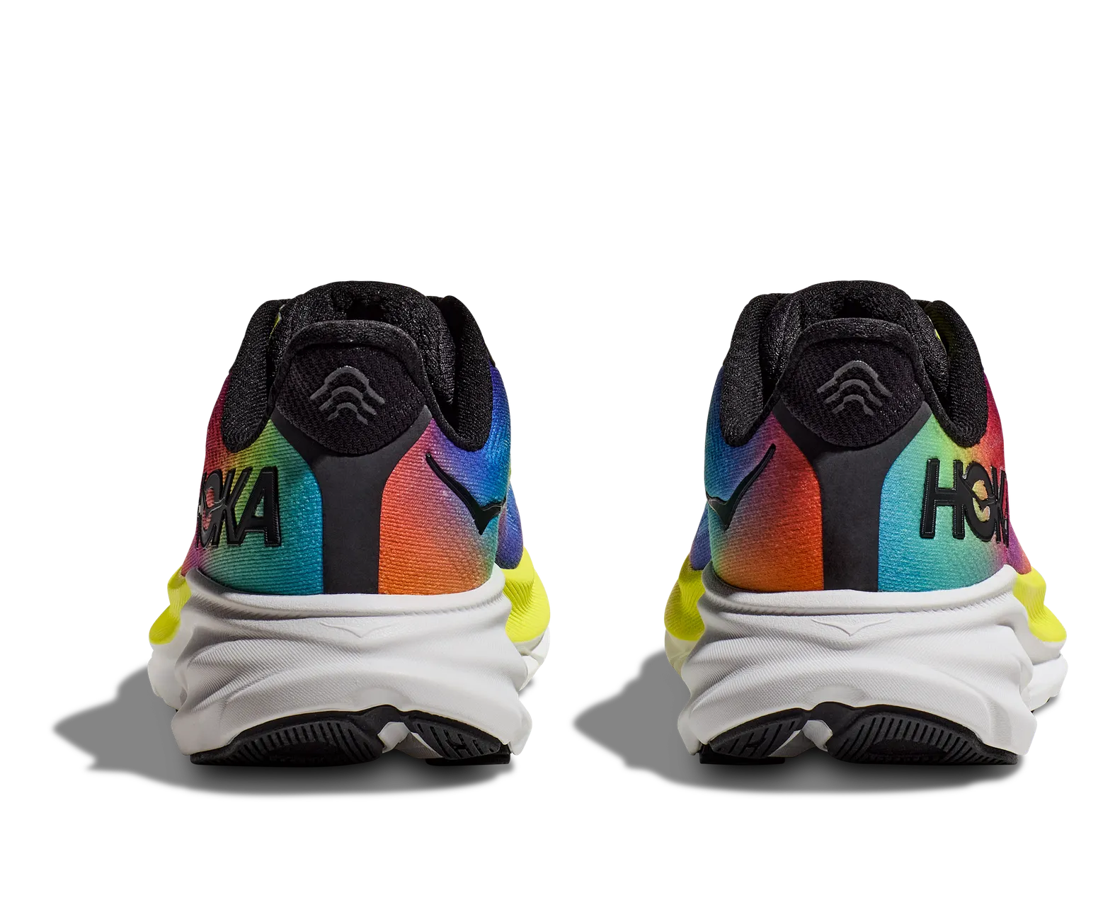 HASH. レインボー S 9 HOKA Women's Clifton 9 Black/Multicolor
