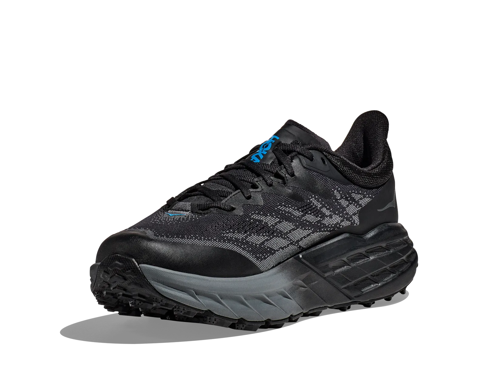HOKA Speedgoat 5 GORE-TEX Black Blue Trail Shoes 1127912-BBLC Men\'s Size 8.5 Hoka Speedgoat 5 GTX Black/Black 1127912 BBLC – R.E. Lee Shoe Co main image 3