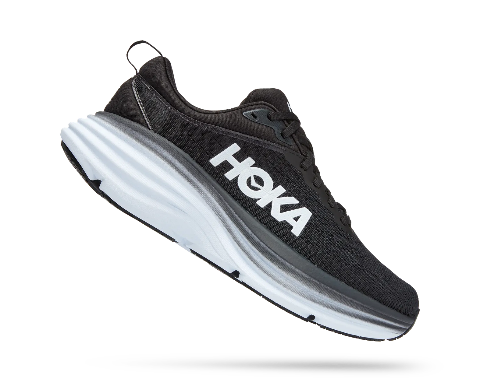 Hoka One One Bondi 8 - Womens Black/White