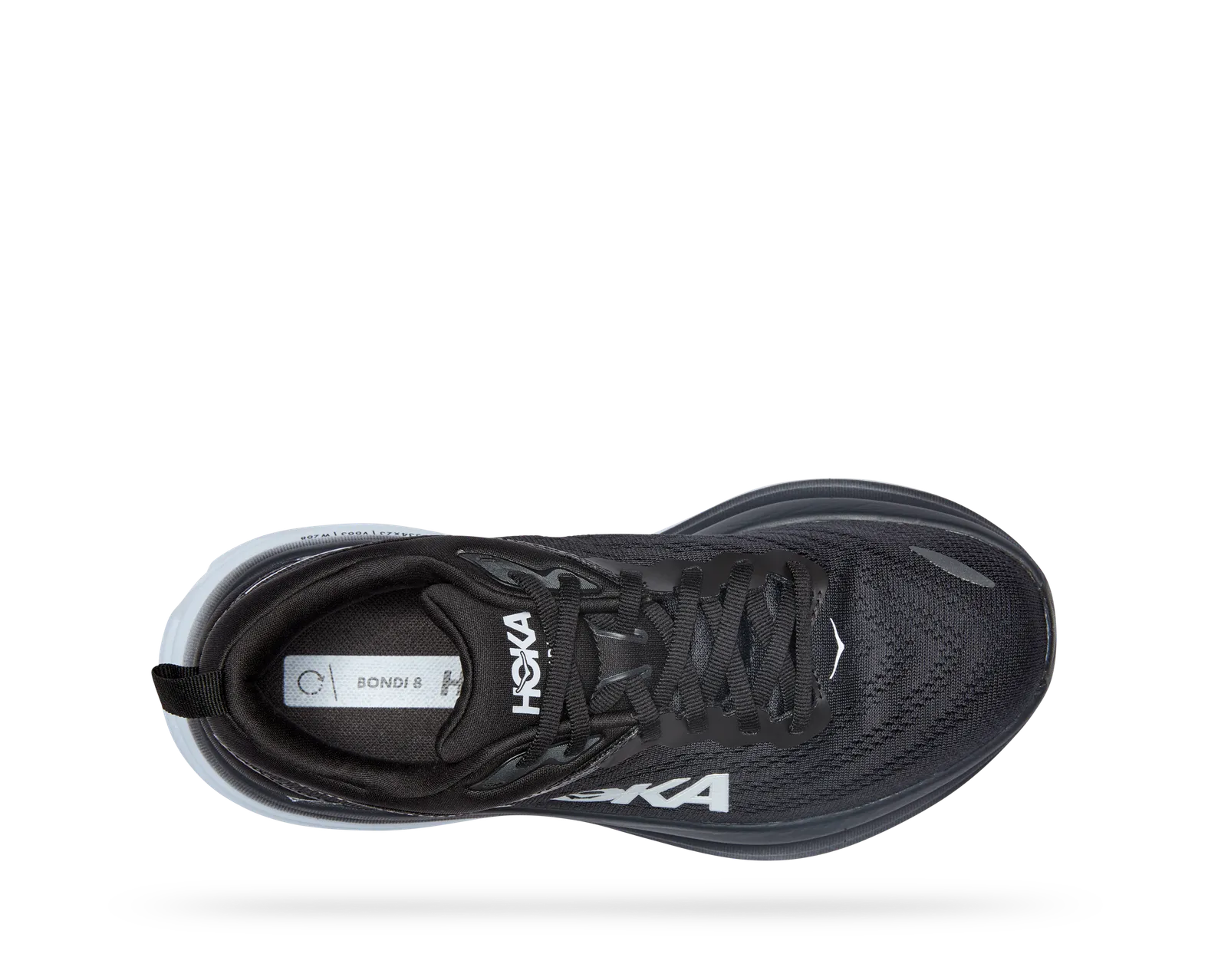 Hoka One One Bondi 8 - Womens Black/White