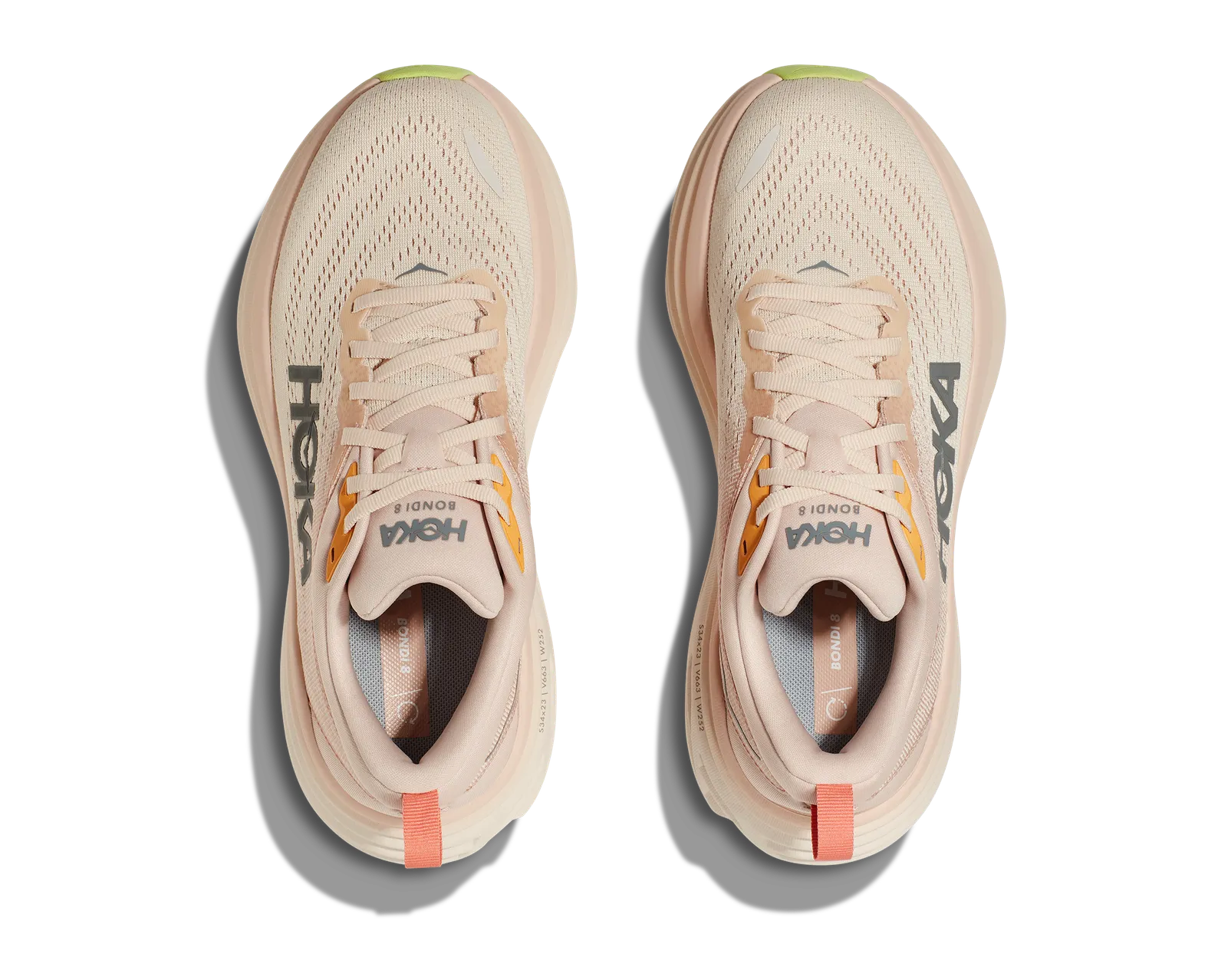 HOKA W. BONDI 8 WIDE CREAM/VANILLA