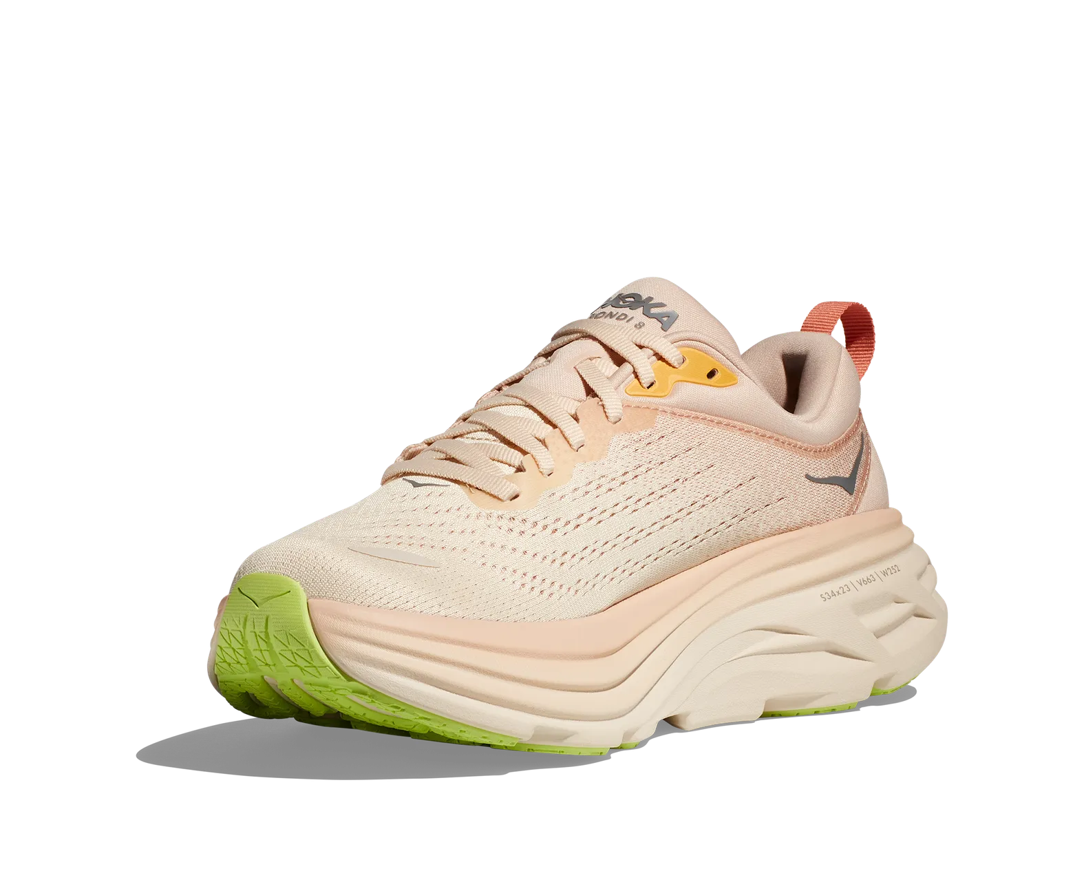 HOKA W. BONDI 8 WIDE CREAM/VANILLA