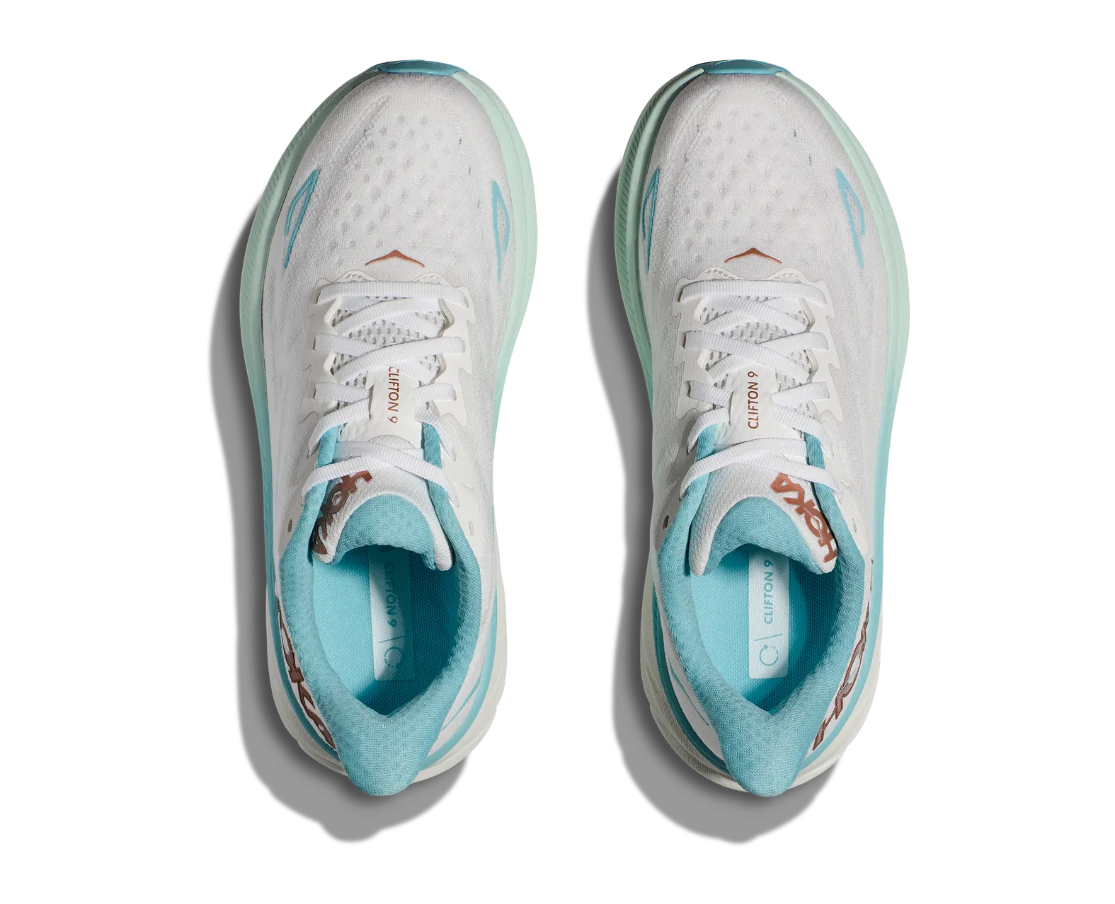 Hoka Women's Clifton 9 Wide Frost/Rose Gold