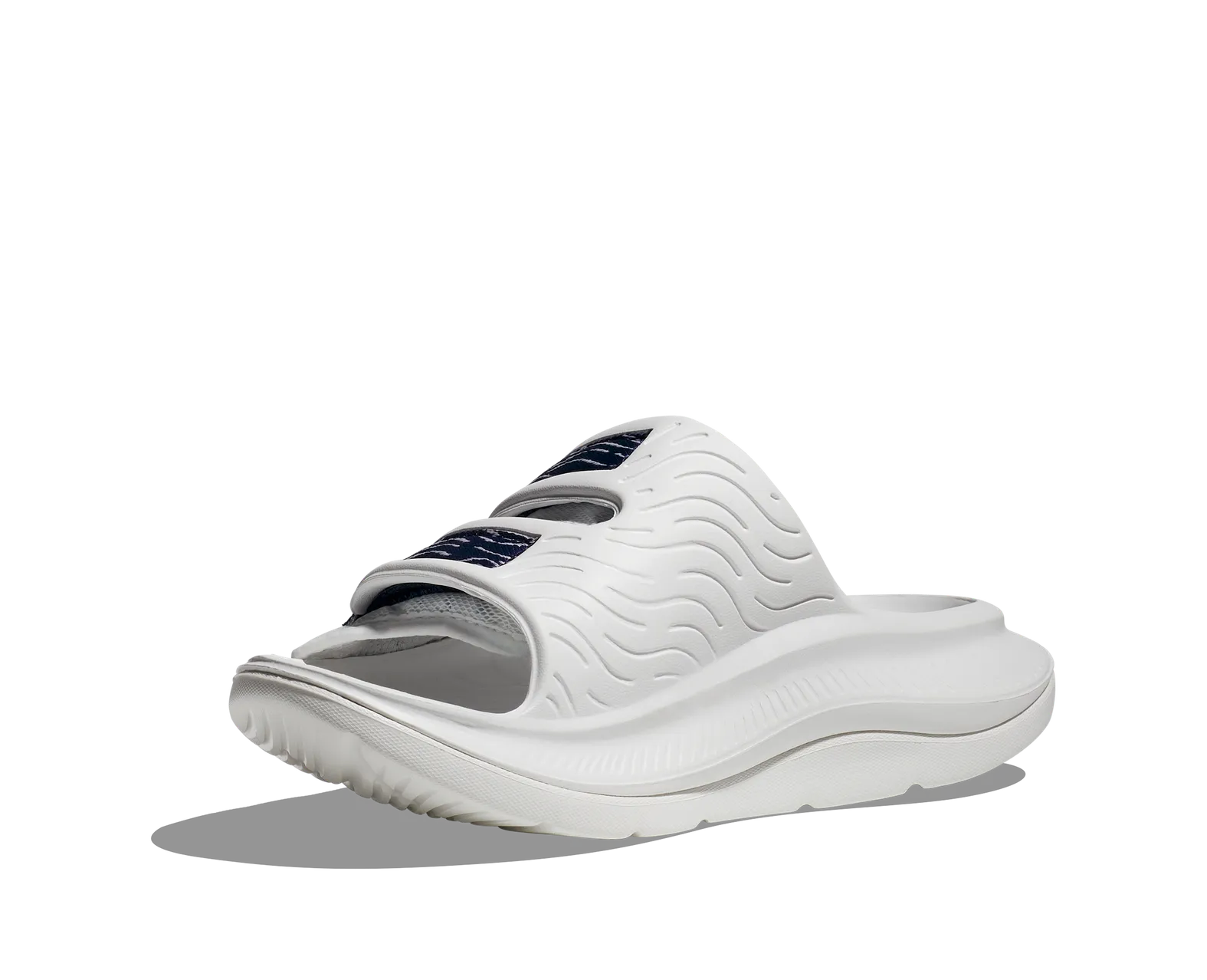HOKA Ora Luxe - White/Bellwether Blue - Goodmiles Running Company