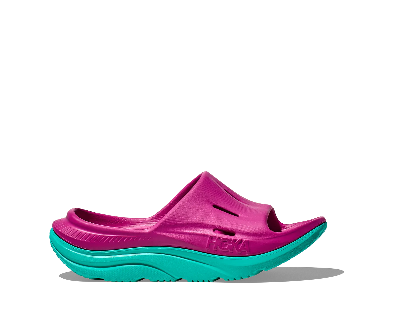 Q*P様 HOKA U ORA RECOVERY SLIDE3 US9 Hoka Kid's ORA RECOVERY SLIDE 3 FUCHSIA / ELECTRIC AQUA