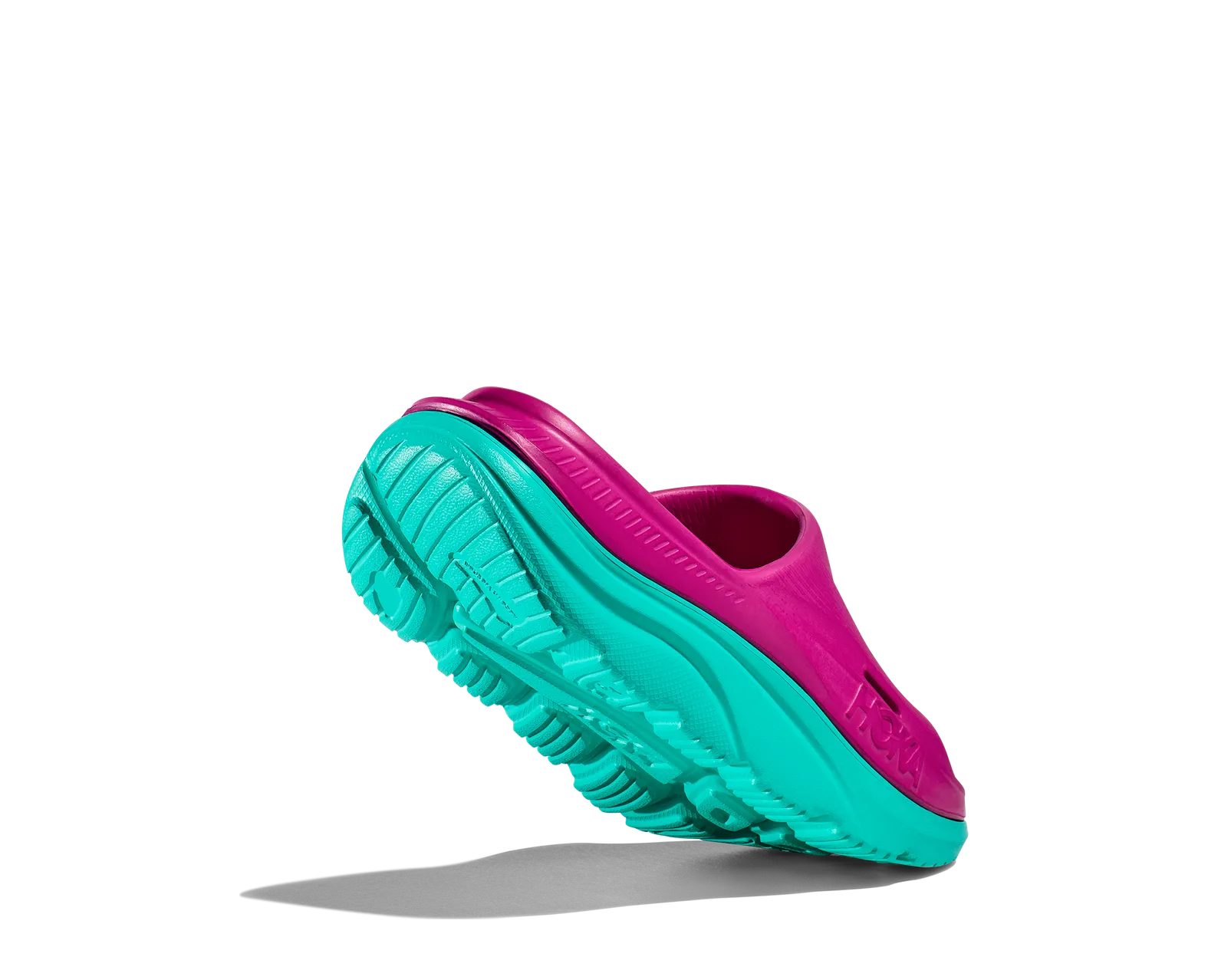 Hoka Kid's ORA RECOVERY SLIDE 3 FUCHSIA / ELECTRIC AQUA