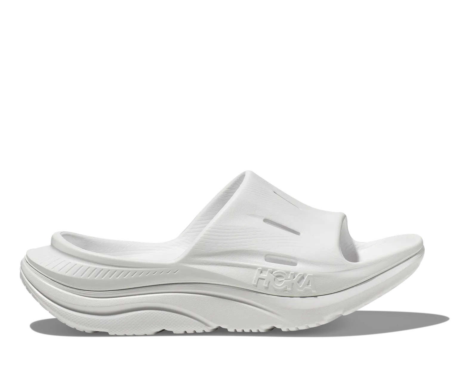 HOKA ALL GENDER ORA RECOVERY SLIDE 3 WHITE / WHITE