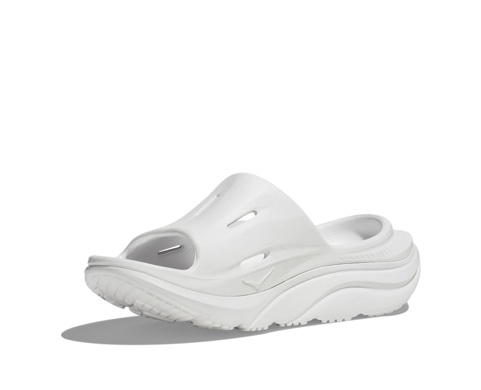 HOKA ALL GENDER ORA RECOVERY SLIDE 3 WHITE / WHITE