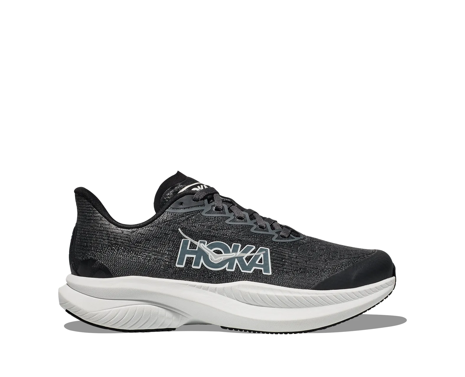 NEW HOKA men’s mach 6 running shoe in black/white Hoka Mach 6 (Men main image 2