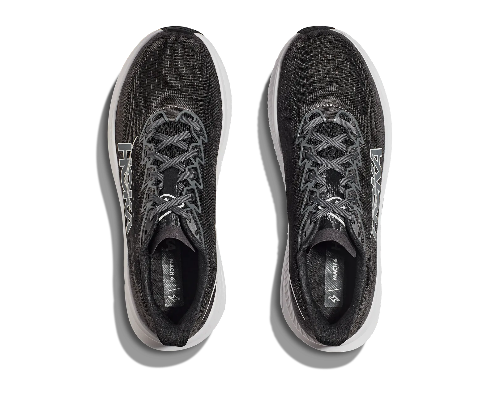 Hoka Men\'s Mach 6 Athletic Shoes in Black and Gray size 11.5D HOKA ONE ONE® Mach 6 for Men | HOKA ONE ONE® main image 3