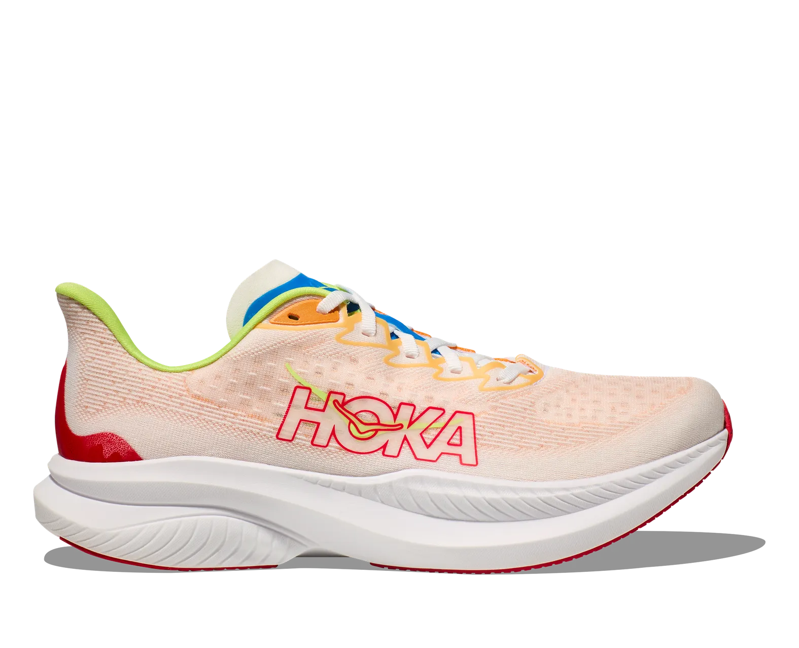 ホカ（HOKA）（メンズ）ランニングシューズ マッハ6 ホワイト