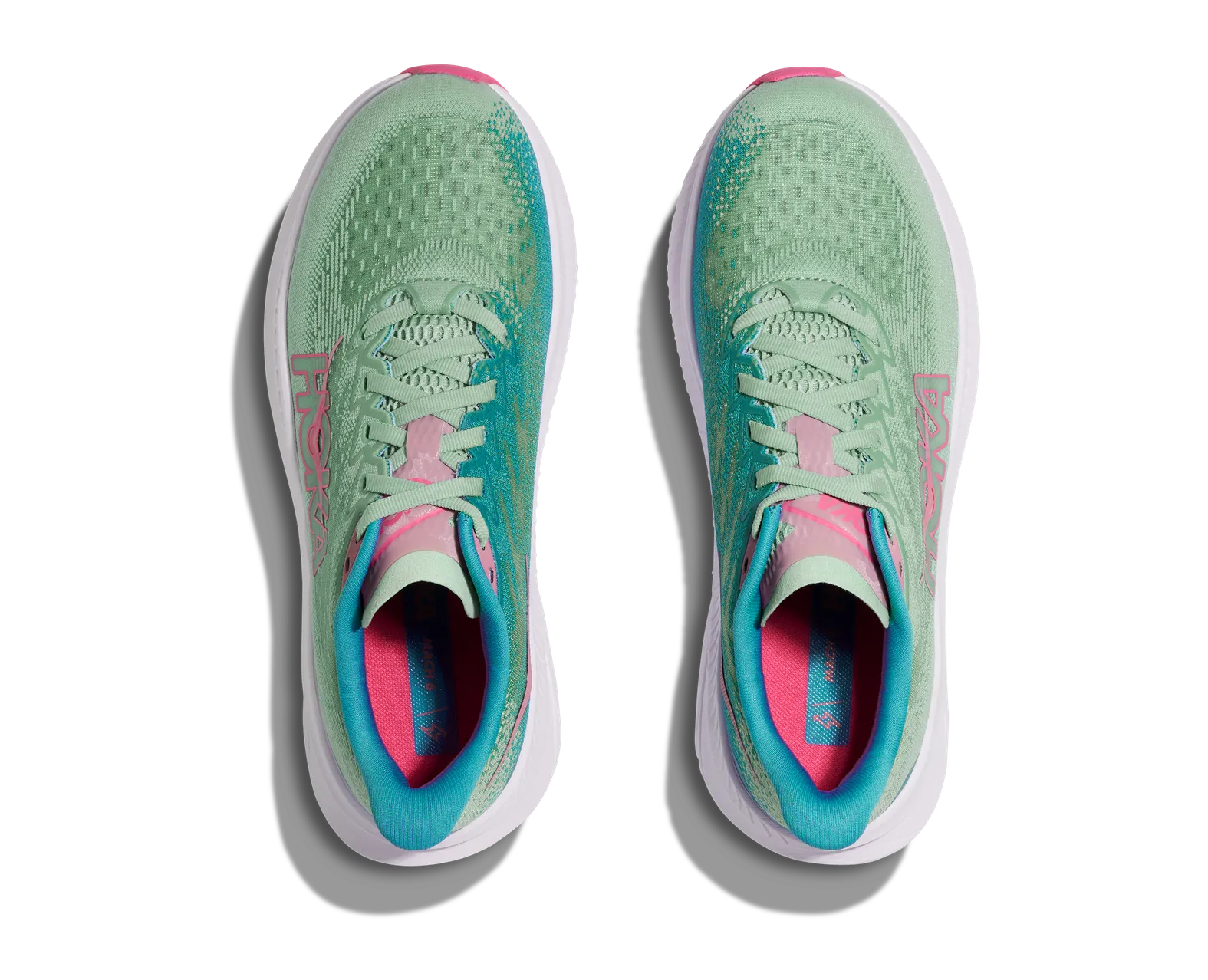 Hoka Women's MACH 6 WIDE JADEITE / ALPINE BLUE