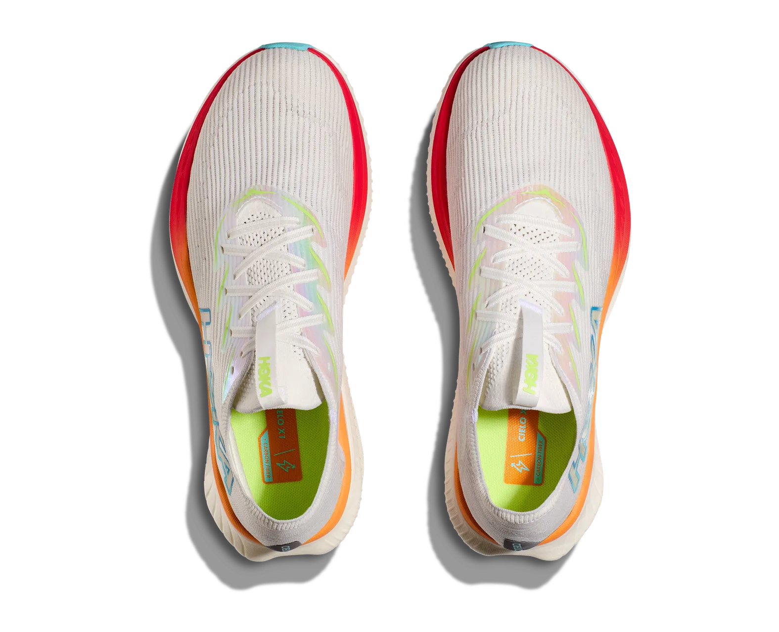 Hoka One One Cielo X1 Mens Size 9.5 Running Shoes Sneakers Frost Cerise 1147910 Hoka One One Cielo X1 Evening Sky Lettuce - 1147910-ENN | eBay main image 2