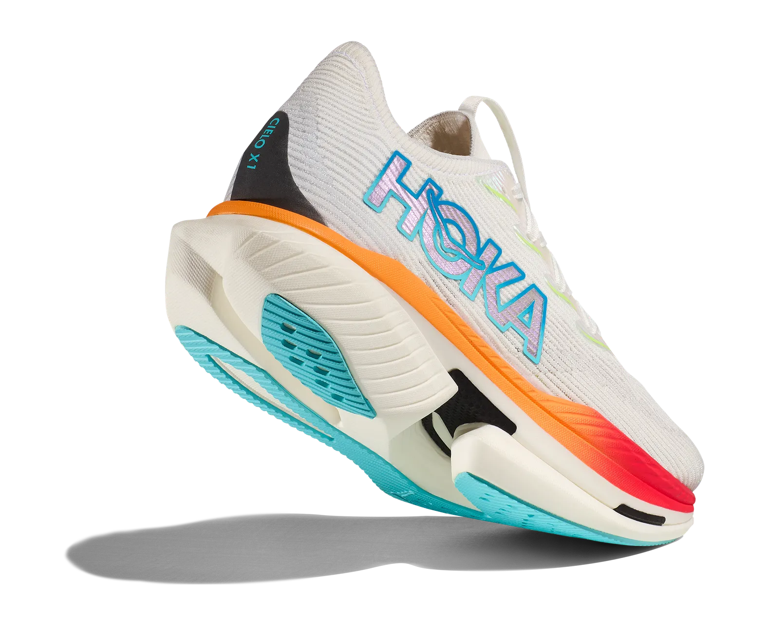 Hoka One One Cielo X1 Mens Size 9.5 Running Shoes Sneakers Frost Cerise 1147910 Hoka One One Cielo X1 Evening Sky Lettuce - 1147910-ENN | eBay main image 3