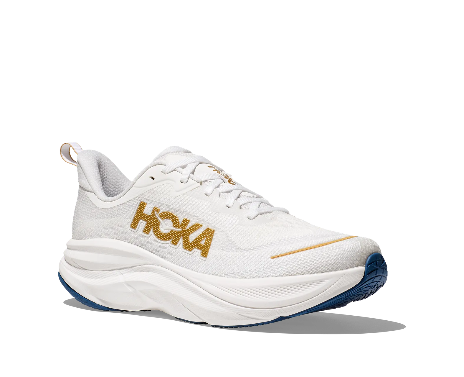 NEW HOKA men\'s skyflow running shoes in frost/gold HOKA Men main image 3
