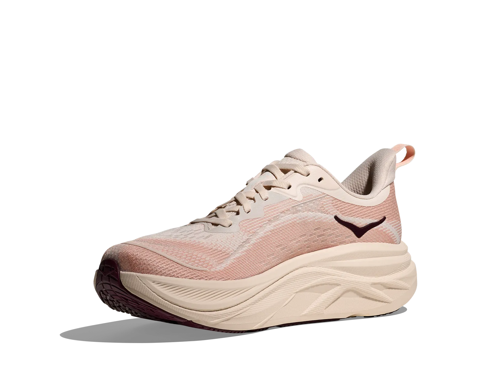 HOKA WOMENS SKYFLOW ROSE CREAM/ROSE LATTE