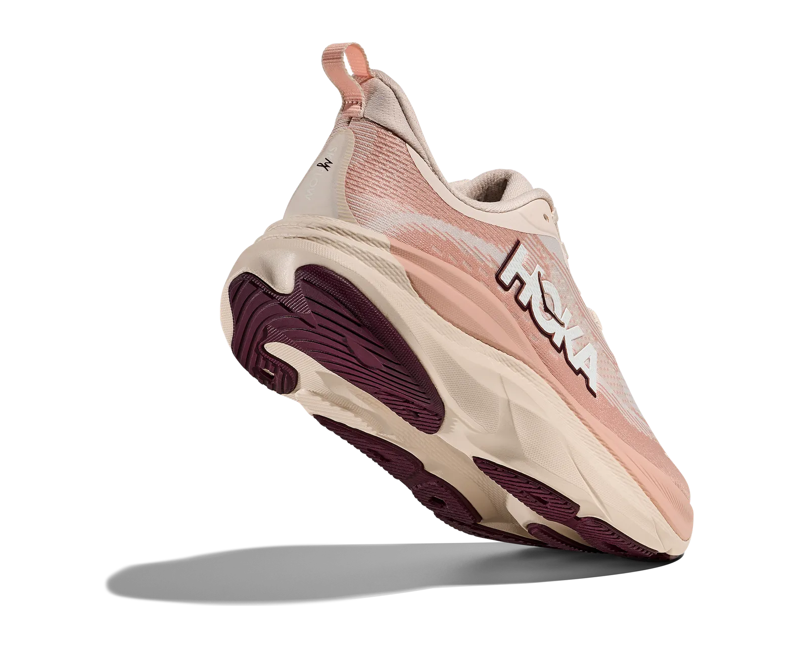 HOKA WOMENS SKYFLOW ROSE CREAM/ROSE LATTE
