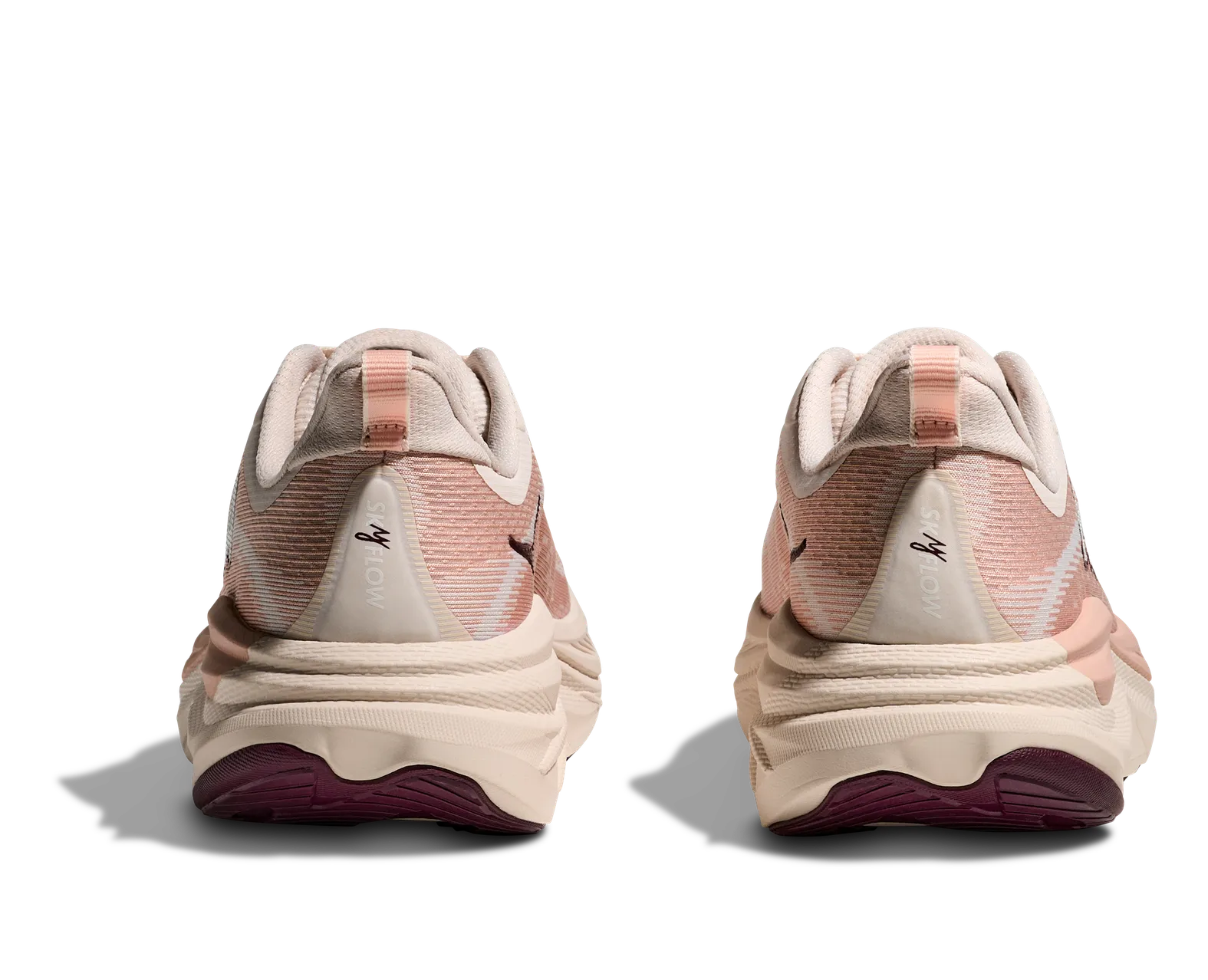 HOKA WOMENS SKYFLOW ROSE CREAM/ROSE LATTE