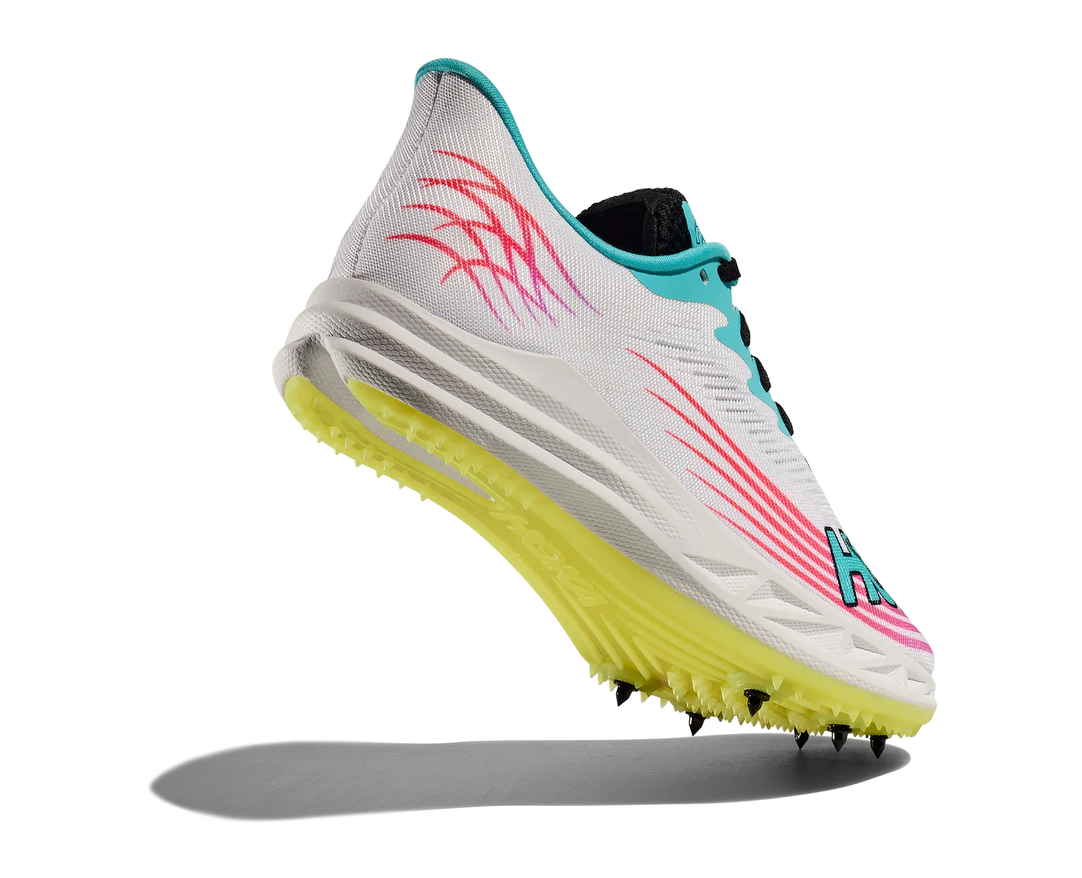 チカ HOKA Unisex Unisex Crescendo MD 2 Track Spikes WHITE / CIELO BLUE