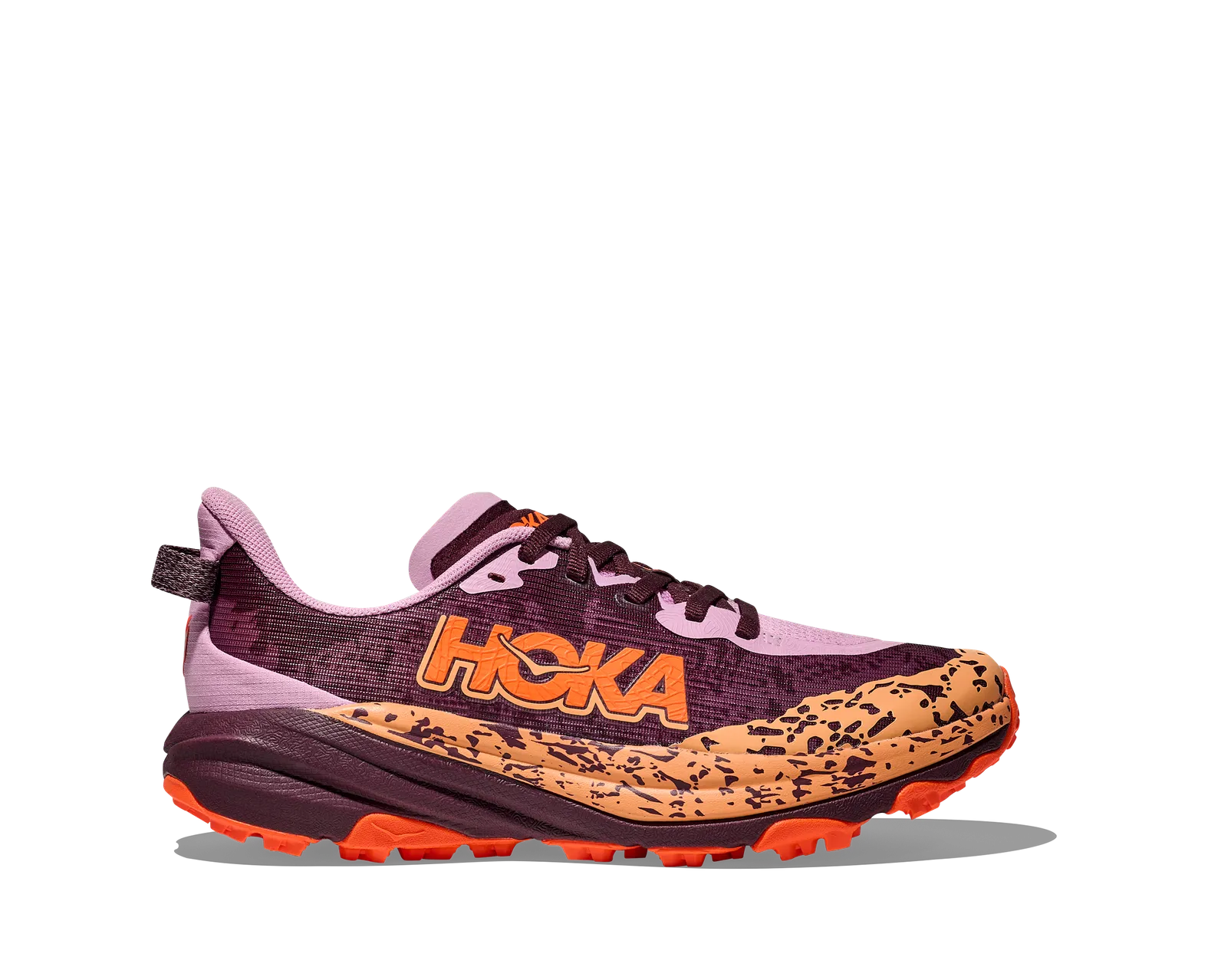 Hoka Big Kids SPEEDGOAT 6 FLOWER NECTAR / NEON TANGERINE