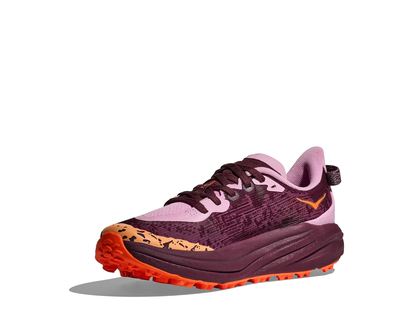Hoka Big Kids SPEEDGOAT 6 FLOWER NECTAR / NEON TANGERINE