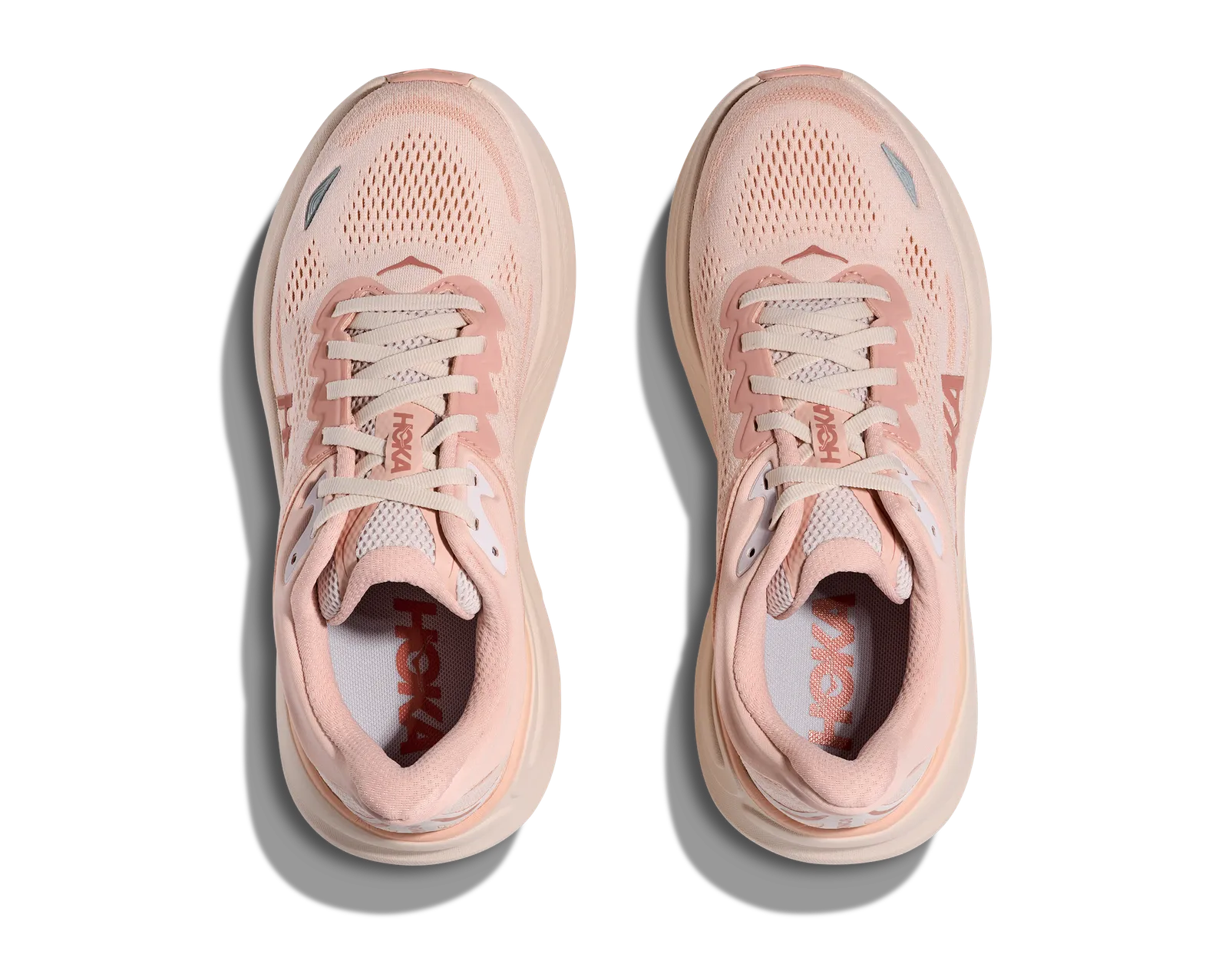 HOKA Women's Bondi 9 Wide ROSE LATTE / ROSE CREAM