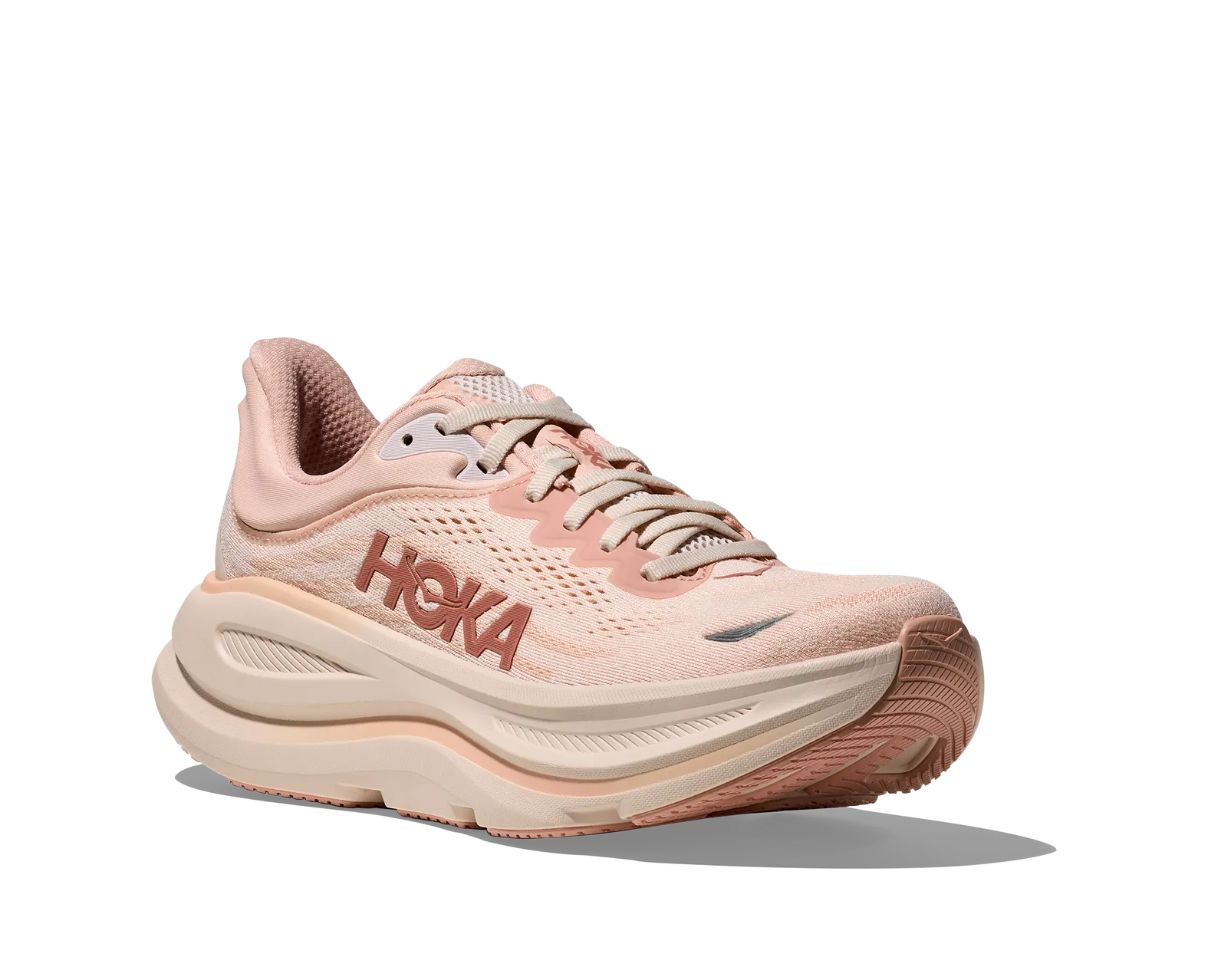 HOKA Women's Bondi 9 Wide ROSE LATTE / ROSE CREAM