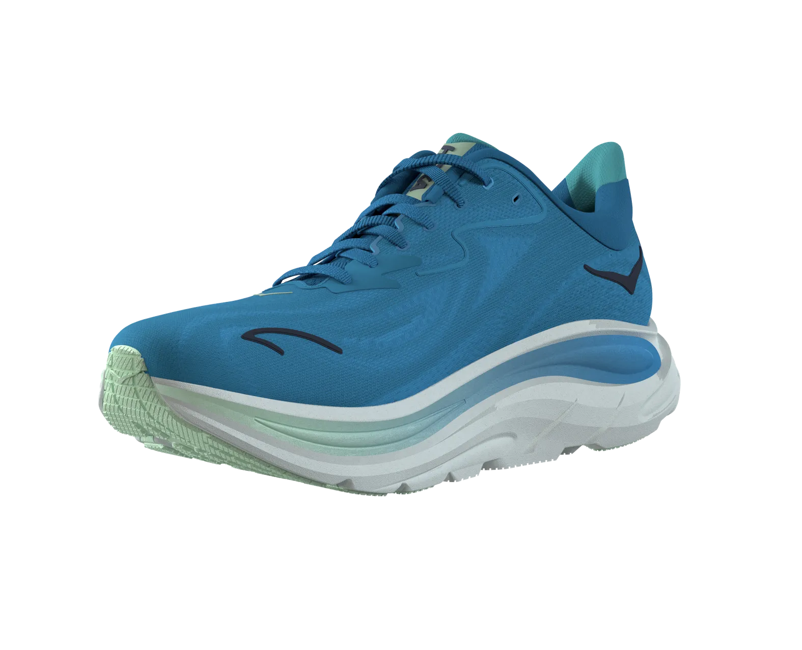 Hoka Clifton 10 Mens Running Shoes Blue Teal Athletic Sneakers Size 10 Worn Once Hoka Clifton 10 Review: Even More of the Comfort We Love  main image 2
