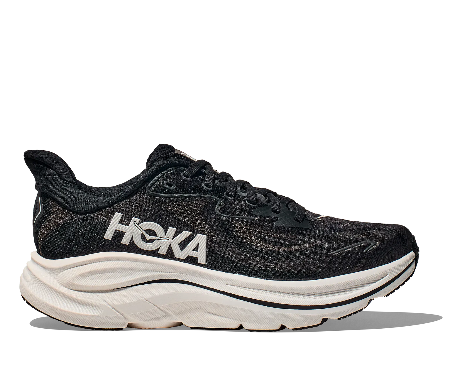 HOKA W CLIFTON 10 BLACK/WHITE