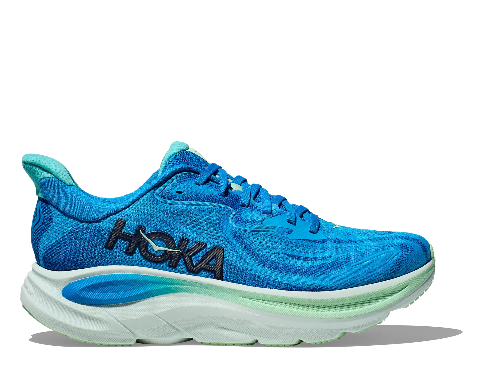 Hoka Men's Clifton 10 Wide Hoka Blue/Skyward Blue
