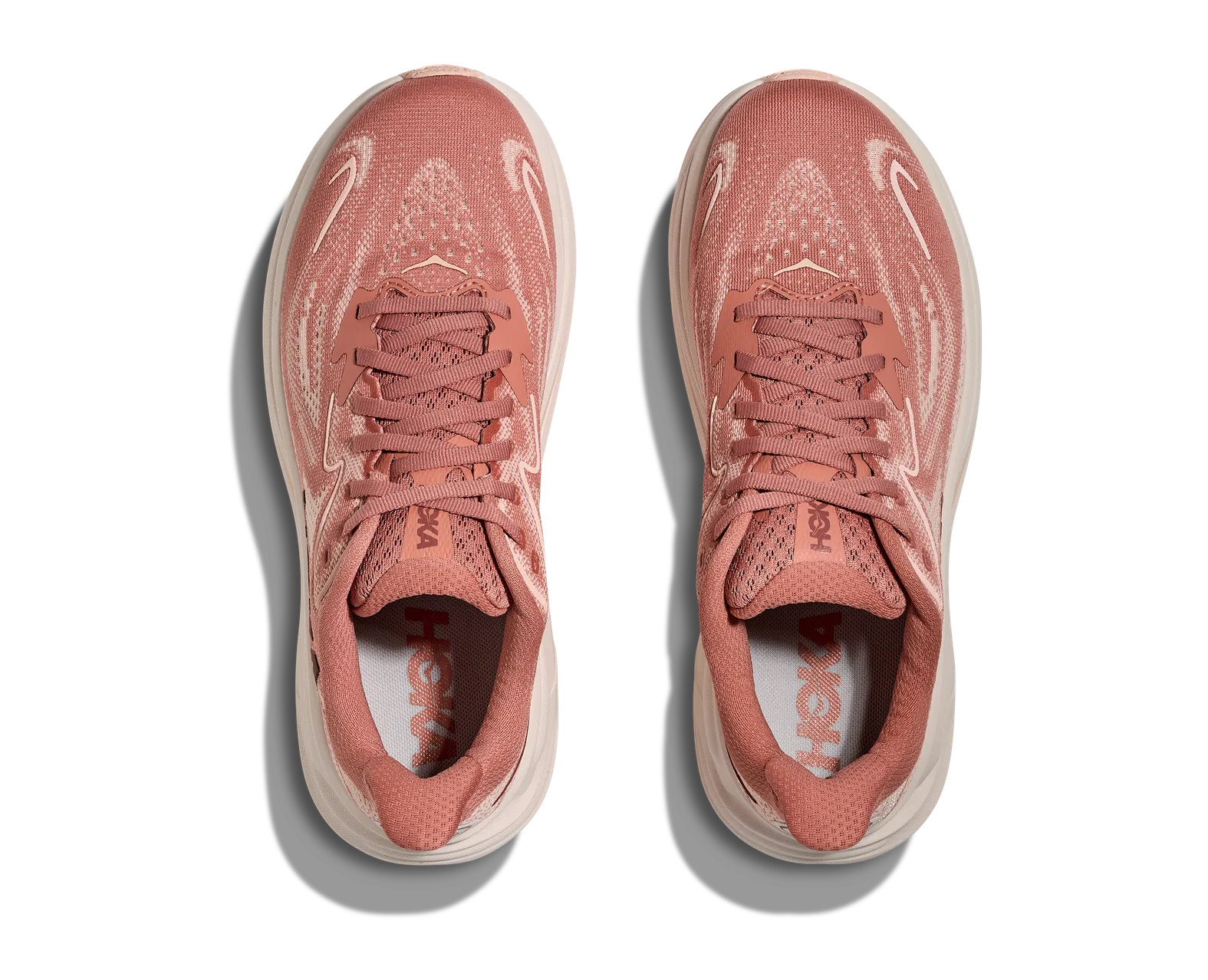 Hoka Women's Clifton 10 (Wide) Blush / Rose Latte