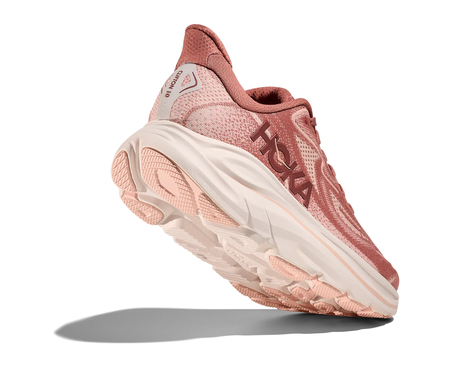 Hoka Women's Clifton 10 (Wide) Blush / Rose Latte