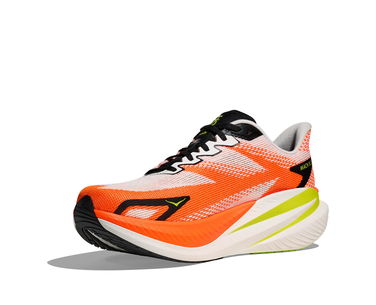 Hoka Mach X 3 Men\'s Running Shoes White Orange Black 1168720/WNG - New Hoka Mach X 3  main image 4