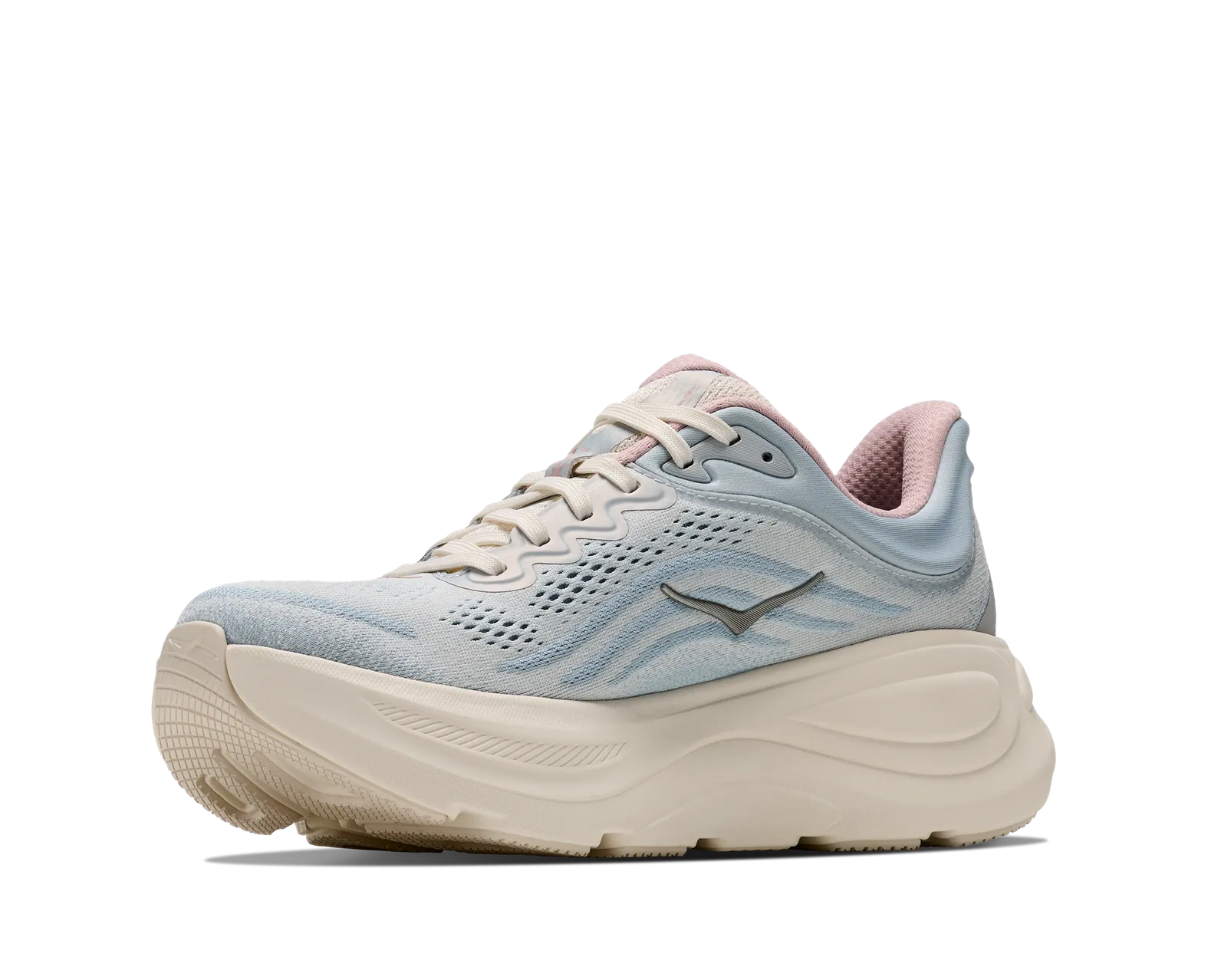 Hoka W BONDI 9 GLM Alabaster/Mineral Blue