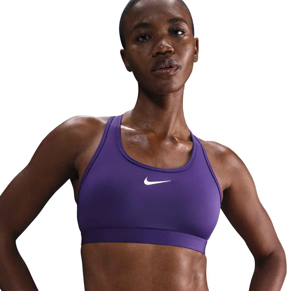 nike pro sports bra purple