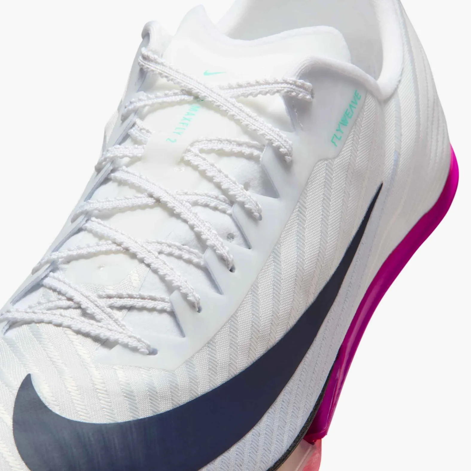 NIKE マックスフライ2 FD8395-100 23cm Nike Maxfly 2 100 White/ObsidianBrightCrimsonHyperTurq