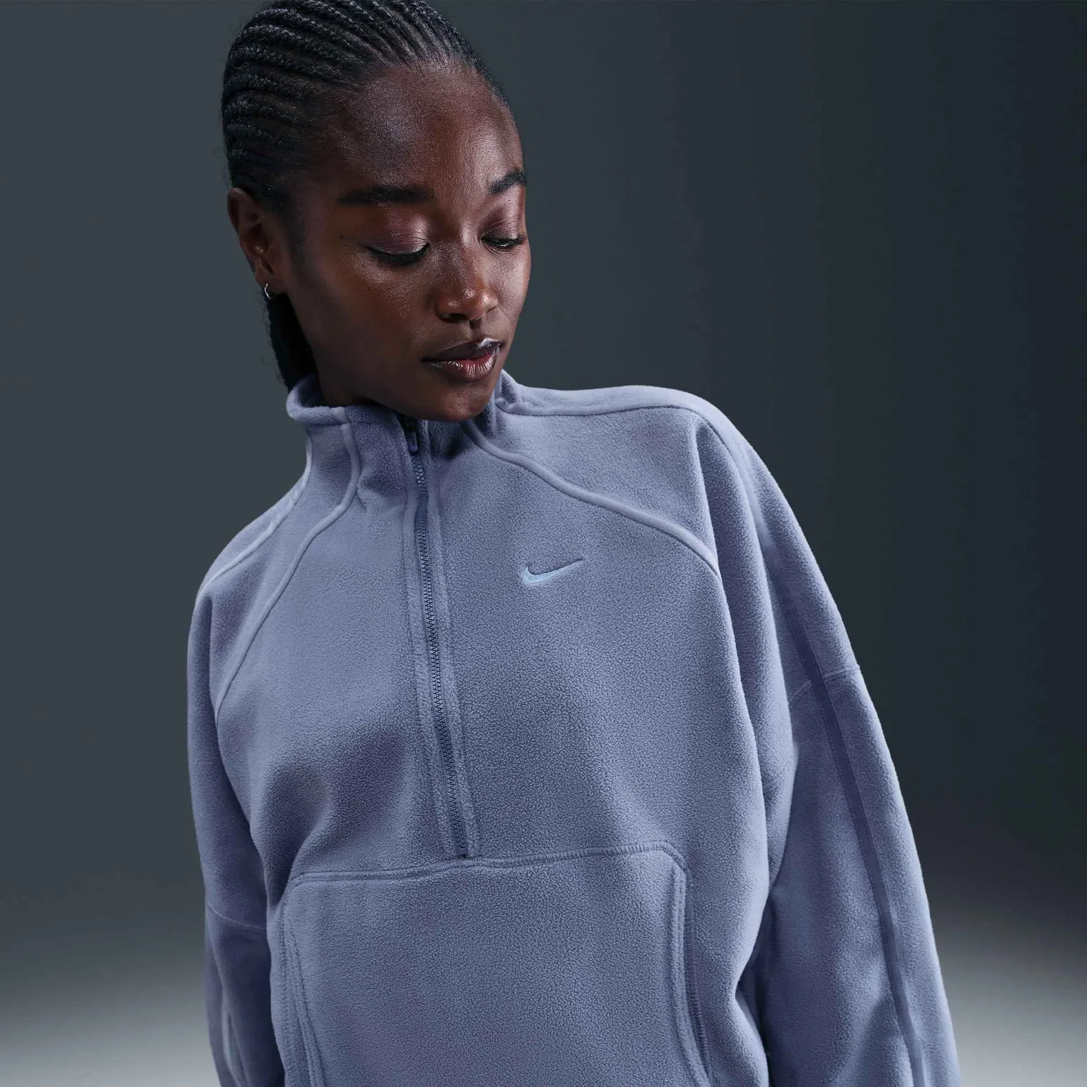 Nike W Therma 1/2 Zip World Indigo/Work Blue