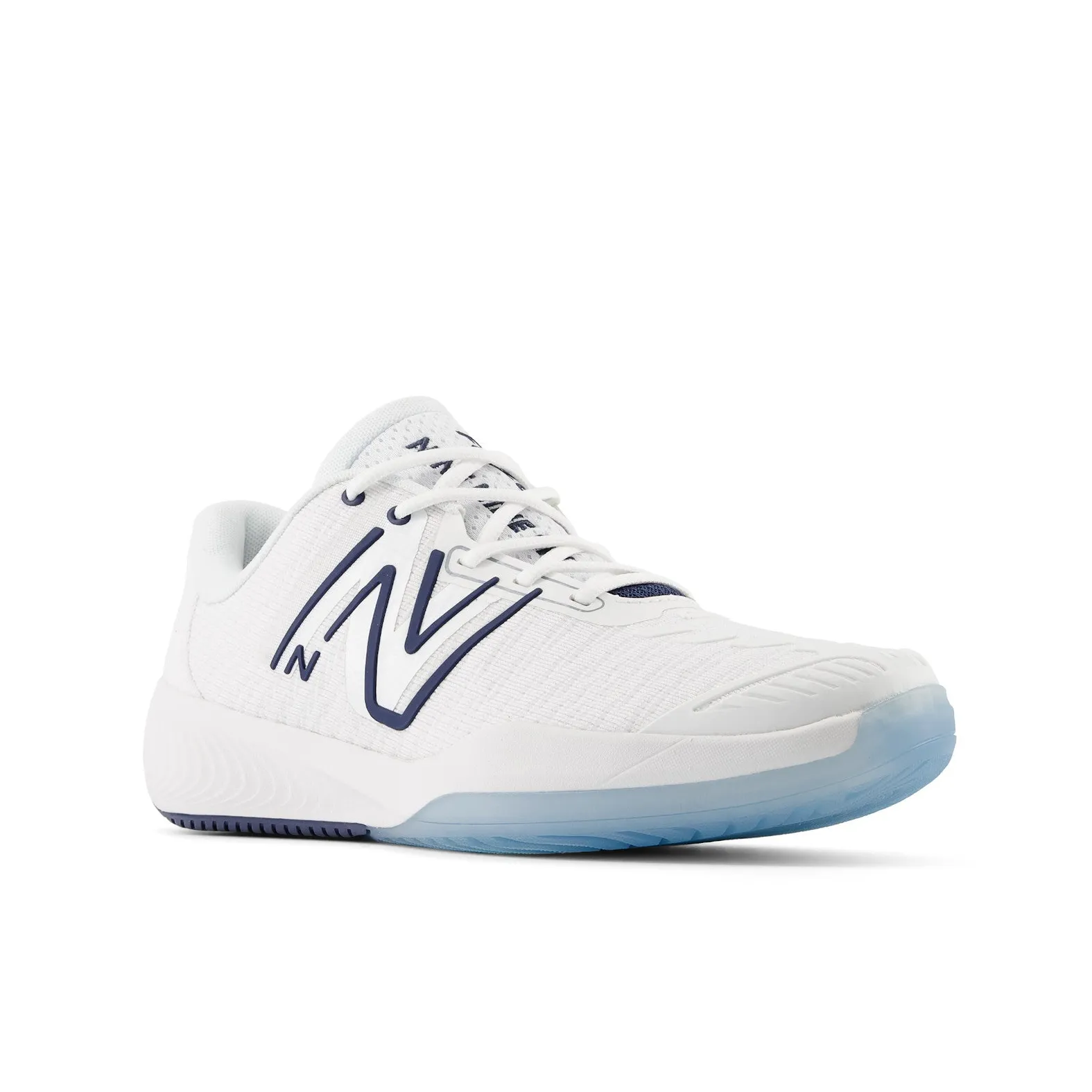 New Balance Men's FuelCell 996v5 White with navy and hi-lite