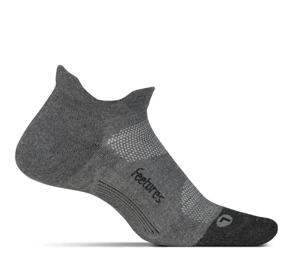 Feetures Elite Max Cushion No Show Gray
